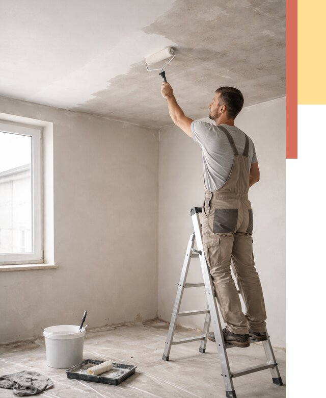 Грунтовка потолка в Гулькевичах от 2594 руб. — быстро и недорого | ОТДЕЛОЧНИК-Гль