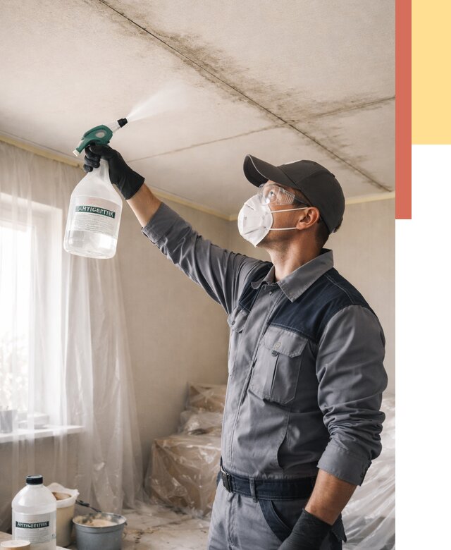 Антисептическая обработка потолка в Гулькевичах от 2594 руб. | ОТДЕЛОЧНИК-Гль