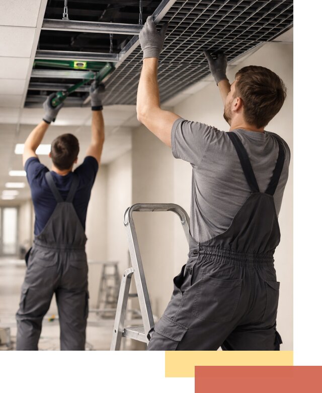 Монтаж потолка Грильято в Гулькевичах: установка под ключ качественно