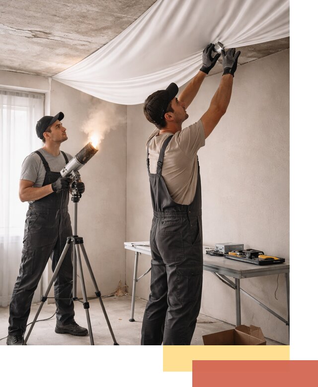 Установка натяжного потолка под ключ в Гулькевичах