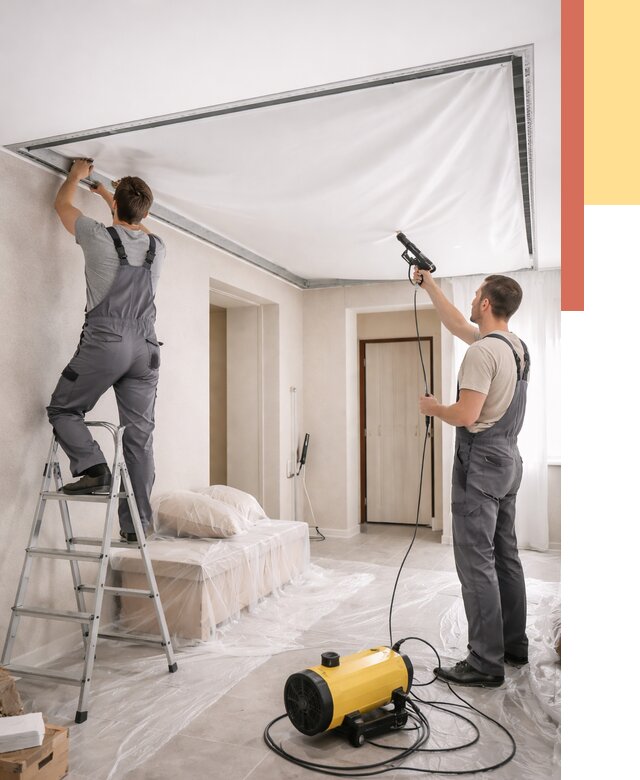 Монтаж натяжного потолка в прихожей в Гулькевичах от 2749 руб. под ключ | ОТДЕЛОЧНИК-Гль