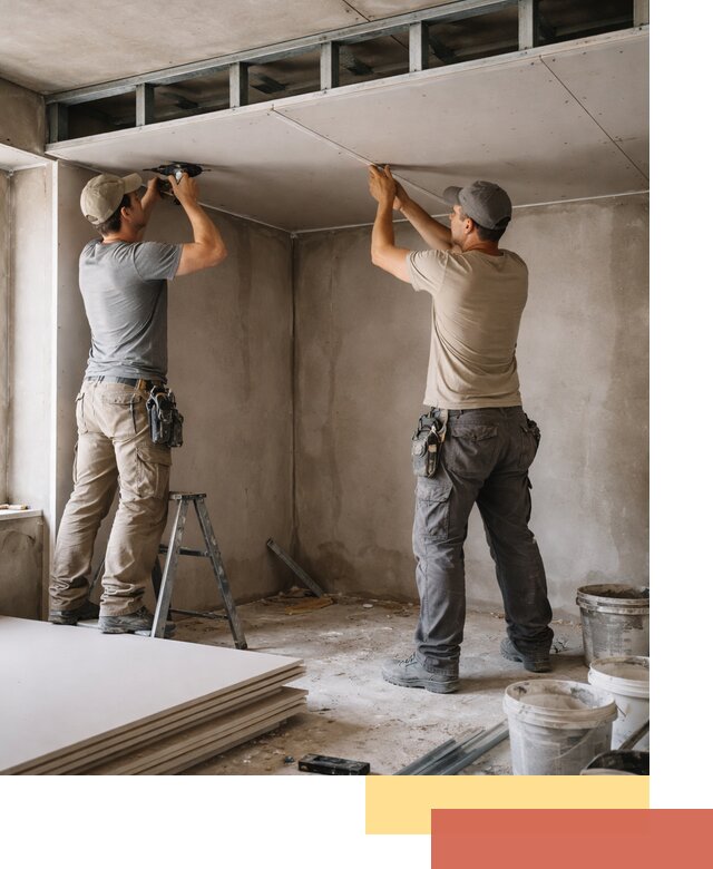 Короб из гипсокартона на потолке под ключ в Гулькевичах