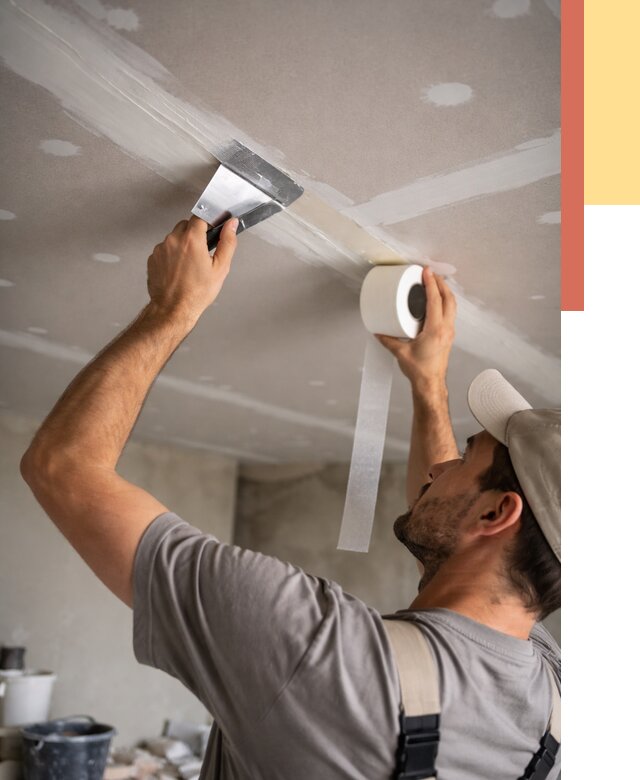 Обработка швов потолка ГКЛ в Гулькевичах от 7781 руб. под ключ | ОТДЕЛОЧНИК-Гль