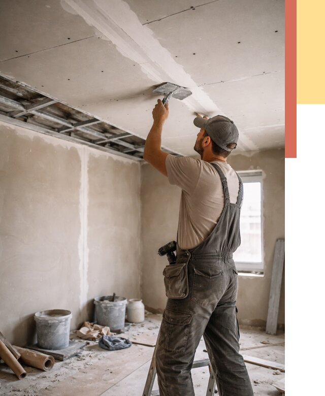 Ремонт потолка из гипсокартона в Гулькевичах от 674 руб./м² — быстро и недорого | ОТДЕЛОЧНИК-Гль