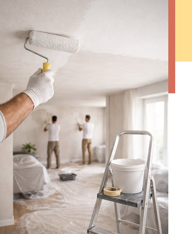 Покраска потолка акриловой краской в Гулькевичах от 2594 руб. | ОТДЕЛОЧНИК-Гль