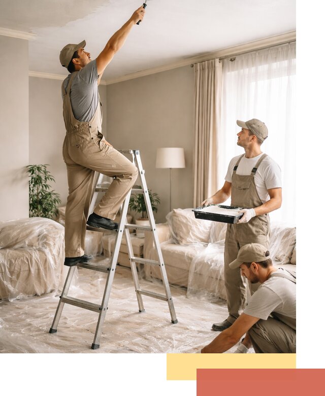 Покраска потолков акриловой краской в Гулькевичах качественно и быстро