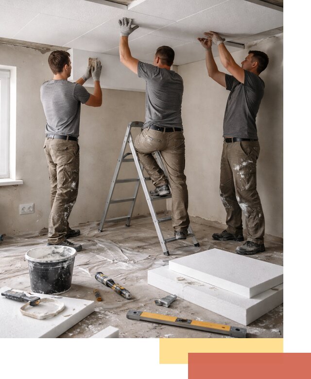 Утепление потолка пенопластом в Гулькевичах быстро и качественно